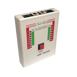 R.J. Enterprises®- RJ-Tester-1. Link Tester Diagnostic Tool for RJ45, RJ11, and DEC Cables. Test LAN Network Phone Wires