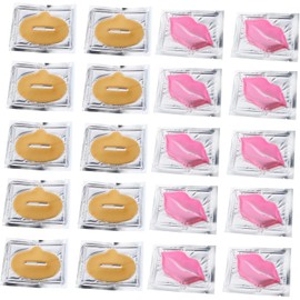Angoily 20piezas Mascarillas Labiales Hidratantes Exfoliantes Antiarrugas Nutritivas Para Labios Suaves y Rellenos