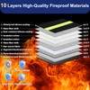Upgraded Fireproof Money Bag,10 Layers of Heat Insulated Materials,6500°F Fireproof