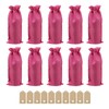 UTALIND 10 Pcs Burlap Wine Drawstring Bag Jute Wine Bottle