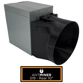Antminer Rear + PSU 10 Inch Fan Shroud Silencer KS5 KS3 K7 KA3 S21 S19 D9 L7 HS3
