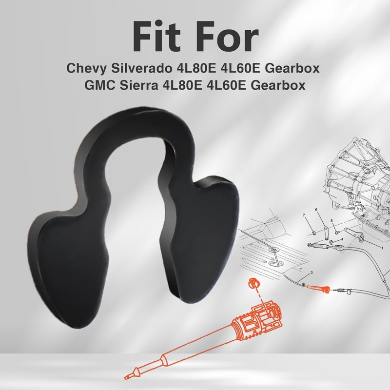 EVRBUL 10 PCS Shift Cable Clips, Gearbox Shifter Cable Bushing