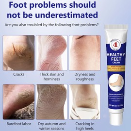 Cracked Heel Repair Cream, Healthy Feet Cream, Foot Cream for Cracked Heels and Dry Skin, Feet Hard Skin Remover, Instantly Boosts Moisture Levels, Creates a Protective Layer