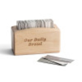 DaySpring - Our Daily Bread Wood Promise Box - 240 Promises from The Word of God - Sharable Scripture Cards (J4531),Brown