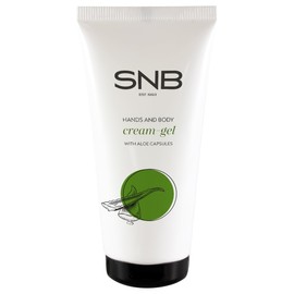 SNB Professional Hand and Body Cream Gel 50 ml with Aloe Capsules, Lactic Acid, Glycerine and Aquaxil | Hand Care & Body Care | For Very Dry and Cracked Skin | 94% Natural