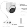 (Hikvision Compatible)H.VIEW 5MP PoE IP Dome Camera with Audio, 2.8mm