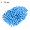 sourcing map Microfiber Soft Chenille Wash Mitten Double Sided Dusting
