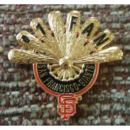 SAN FRANCISCO GIANTS #1 FAN / BATS FORM A FAN Lapel Pin