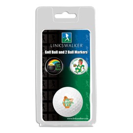 LinksWalker St. Patrick's Day Golf Ball and 2 Ball Marker Gift Pack - Happy St. Patty's