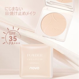 NovoUnow プレストパウダー ソフトミスト 日焼け止め コンシーラー 軽くて通気性に優れ 長持ちするマット ルースパウダー セッティングパウダー 長持ち 防水性と耐汗性 メイクアップ コンシーラー パウダー01#スキンカラー