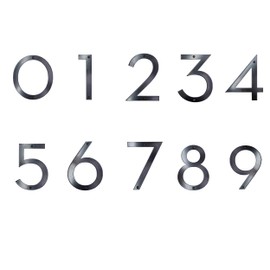 Modern Floating House Numbers for Outside - Large Metal House Numbers for Outdoors - 15 Colors - UV Resistant Powder Coat - Home Address Numbers/Plaques - Metal Numbers - Mailbox Numbers - 3 Inch - 4 Inch - 6 Inch - 8 Inch - 10 Inch - 12 Inch - 16 Inch H