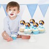 30 piezas de adornos de voleibol para cupcakes de doble