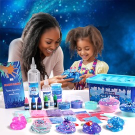 Ocean Slime Kit for Boy and Girls,Non Sticky,Super Soft Sludge Toy,Birthday Gifts for Kids 4-12,Soft Shiny Metal Clay Toy Girls & Boys