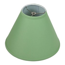 FenchelShades.com Lampshade 5" Top Diameter x 12" Bottom Diameter x 9" Slant Height with Washer (Spider) Attachment for Lamps with a Harp (Celadon)