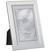 Lawrence Frames Brushed Silver 4 by 6 Metal Picture Frame