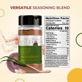 Spiced Up by Chef Calvin - Secret Sauce Versatile Seasoning Blend 5.6 oz/160 g- All Purpose Natural Herbs Seasoning and Spice Blend - Spices & Seasonings for Flavorful Dishes