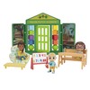 CoComelon School Time Deluxe Playtime Set - JJ, Bella, Ms. Appleberry The Teacher and 5 Accessories (Table, Cot, Armchair, Easel, Walls) - Toys for Kids, Toddlers, and Preschoolers
