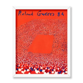 Poster Master Vintage 1984 Tennis Poster - Retro Sport Print - Tennis Grand Slam Art - Gift for Him, Her & Athletes - Decor for Bedroom or Dorm, 8x10 White Framed