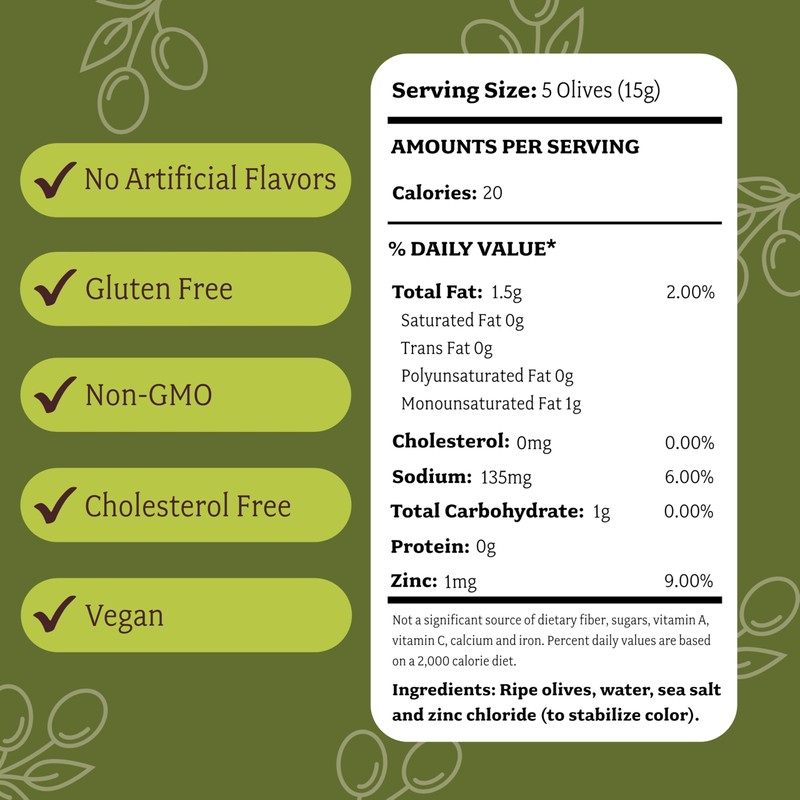 Lindsay Crafted Medium Green Ripe Pitted Olives, 6 Oz (Pack