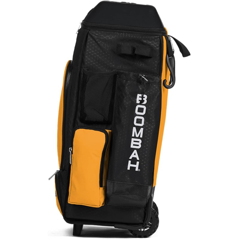 Boombah DEFCON Superpack Rolling Bat Bag Black/Gold/Black