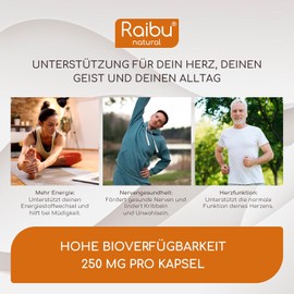 Vitamin B1 (Thiamine), 250 mg per capsule, 180 vegan capsules, 6 month supply, high dose vitamin B1, high bioavailability, essential for nervous system and energy, without unwanted additives