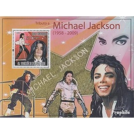 Prophila Collection Sao Tome e Principe Block713 (Complete Edition) Mint NH ** MNH 2009 Death of Michael Jackson (Stamps for Collectors) Music/Dance
