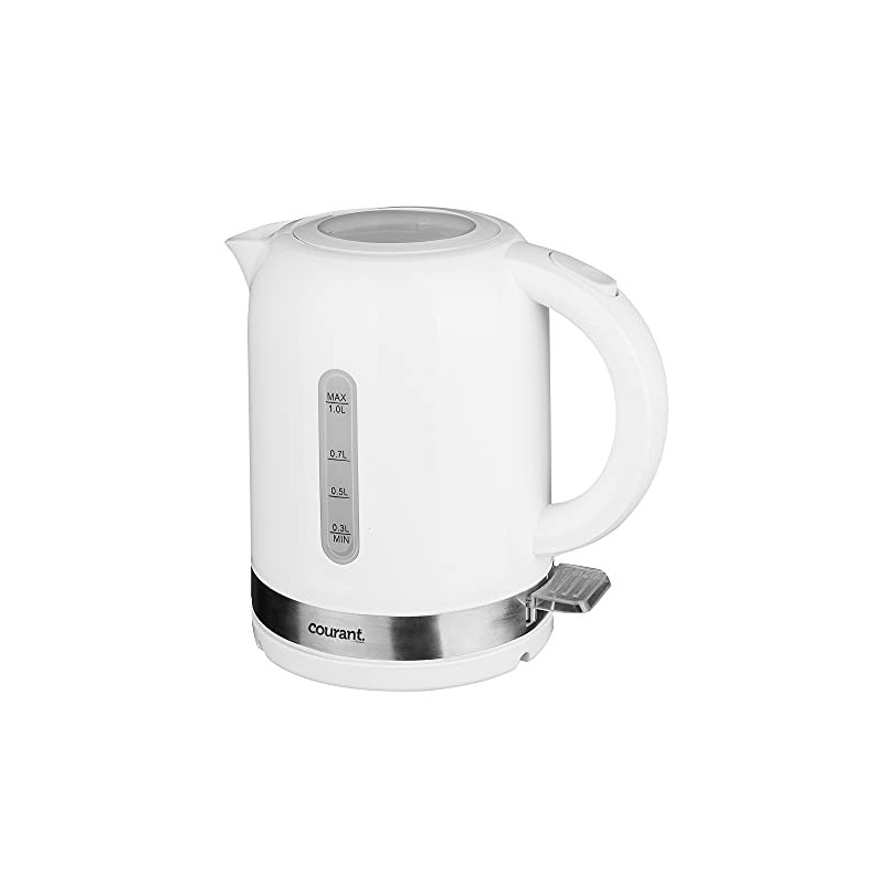 Courant Cordless Electric Kettle 1 Liter, 1000W 360 Rotational with
