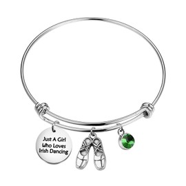 Irish Dance Bracelet Irish Dancing Gifts Irishman Step Dance Charm Irishish Dancer Jewelry (Irish Dancing bracelet ca)