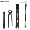 MAXPOWER 4-Pieces Pry Bar Set, 12-inch Utility Claw Pry Bar,