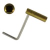 Vienna Key (6mm/15) Brass Crank Key for Grandfather Longcase Clock
