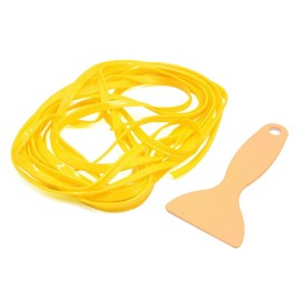 Riloer DIY Car Interior Trim Decoration Universal 5 m ABS 3D Strips with Tool Car Interior Trim Accessories Yellow