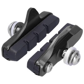 1 Pair Bike Brakes Pads Set, Road Mountain Bicycles C Brake Pads Caliper Brake Blocks No Noise No Skid 55 mm (Black)