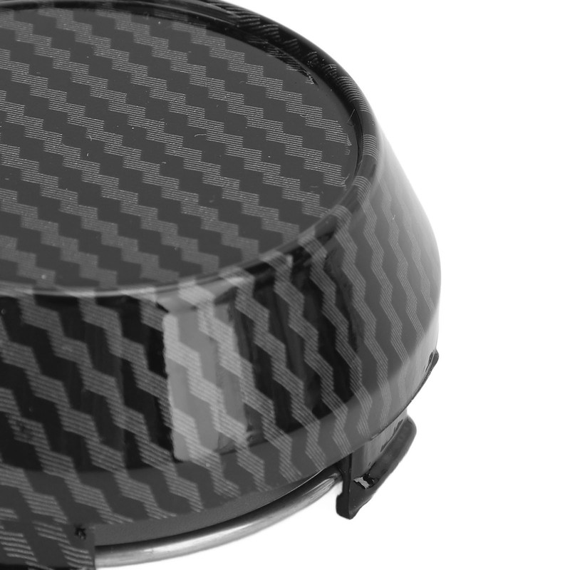 4 Pcs 60mm Wheel Center Caps Carbon Fiber Style Tyre
