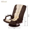 Floor Gaming Chair, Soft Floor Rocker 7-Position Swivel Chair Adjustable