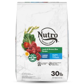 NUTRO NATURAL CHOICE Large Breed Puppy Dry Dog Food, Chicken & Lamb, 30 lb. bags