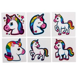 Unbranded 50 Unicorn 2" Tattoos Birthday Party Favor Goody Bags Bulk Wholesale Carnival Ne