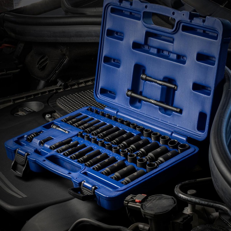 Stark Elite 53PCS 1/4" DR Master Impact Socket Wrench Set,