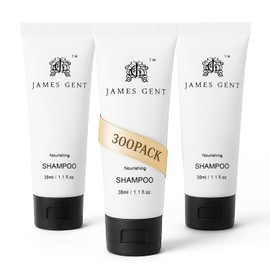 JG JAMES GENT Travel Size Hotel Shampoo Bulk 300 Pack Individually Wrapped Shampoo for Travel Aloe and Green Tea Extract Infused Hotel Toiletries and Supplies for Guests
