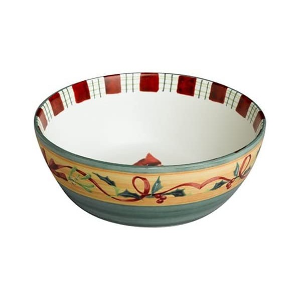 Lenox Winter Greetings Everyday Stoneware Cardinal All Purpose Bowl