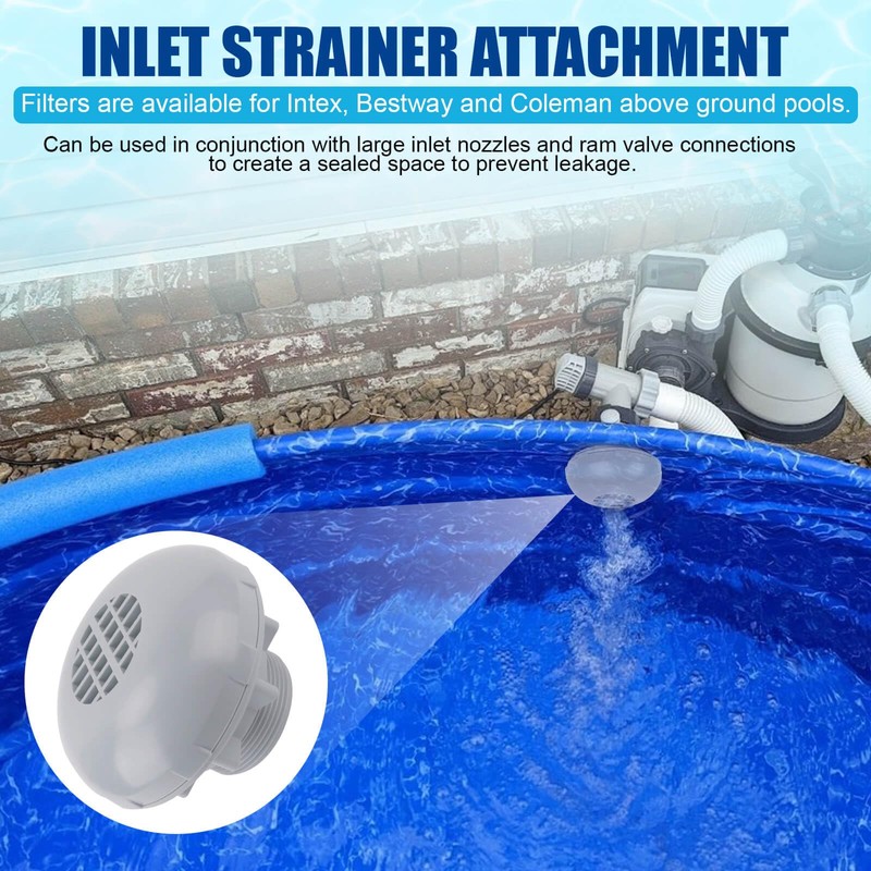 XT Pool Inlet Strainer P6H1317 Inlet Valve Attachment for Intex