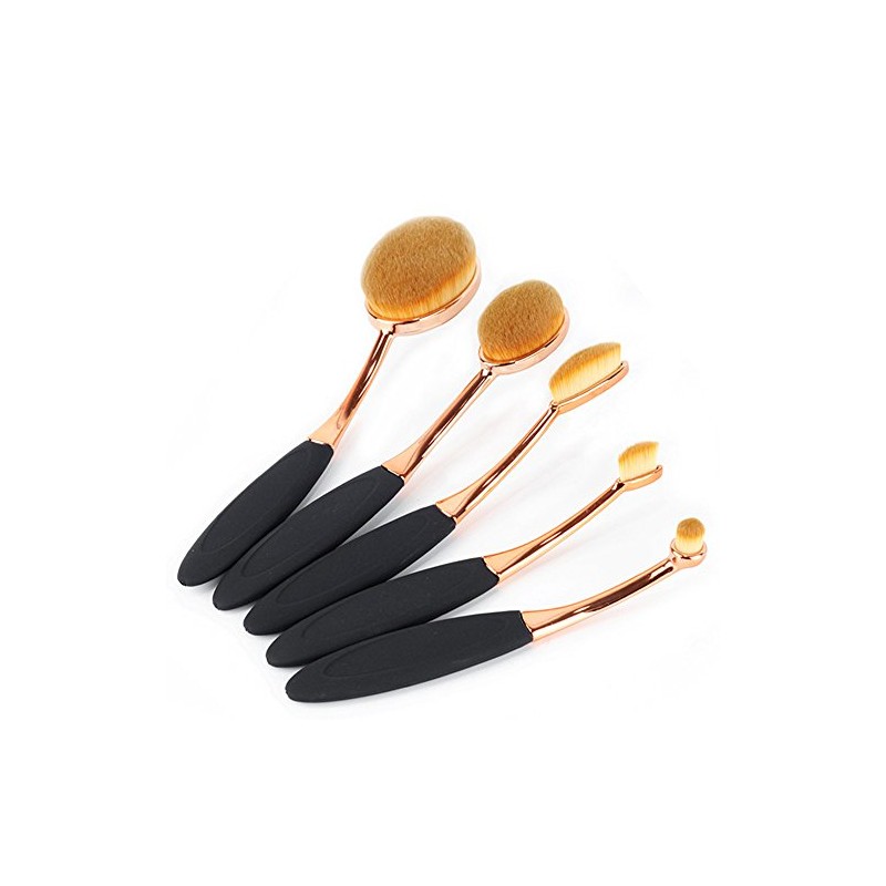 Yoseng Oval Foundation Brush 5 Pcs Toothbrush makeup brushes Fast