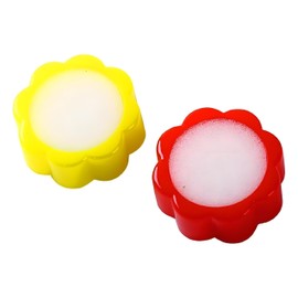 Counting Sponge, 2Pcs Flower Shape Sponge Finger Wet for Counting Cash Money for Office Bank Office and School Supplies