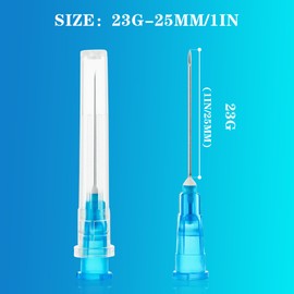 100PCS 23G 25MM Stainless Steel Dispensing Accessories Needle, Individually Packaged Scientific Lab Measuring Supplies
