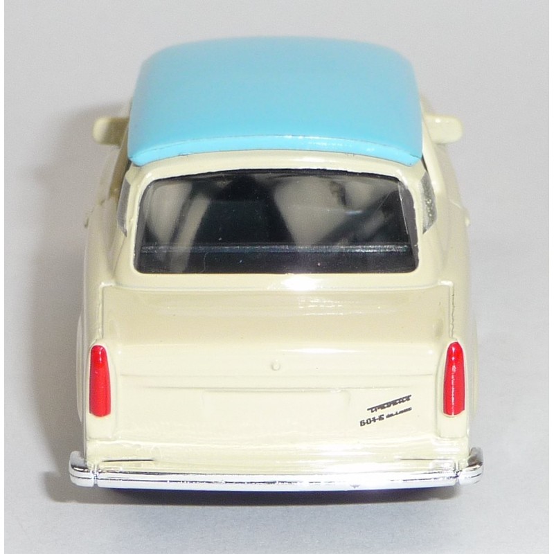 Trabant 601 Beige with Light Blue Roof Trabi Model Car