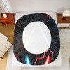 Neon Red Blue Light Up Sword Bed Sheets King Size