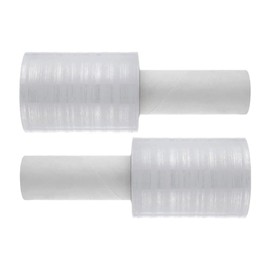 2 Pack Stretch Wrap Film with Handle,4 inch X 1000Ft 80 Guage Industrial Mini Stretch Wrap Film, Self-Adhesive Plastic Wrap for Packing,Moving