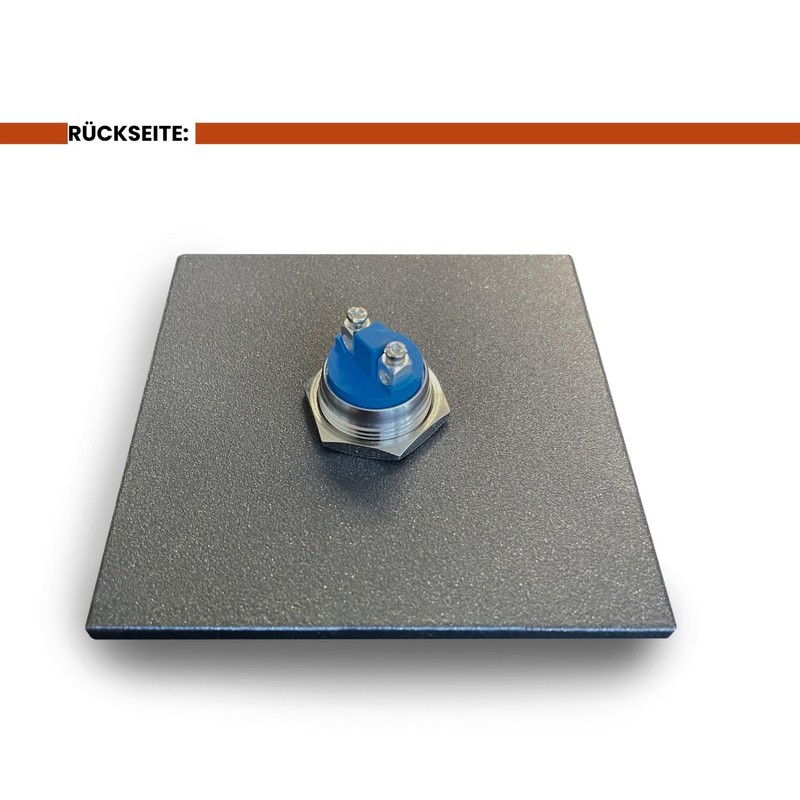 KTC-Home Premium Doorbell Anthracite - Flat Push Button - Size: