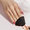2PCS Black Extra Large Acrylic Nails Dust Powder Remover Brush