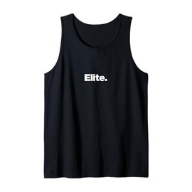 The word Elite | A design that says Elite Tank Top