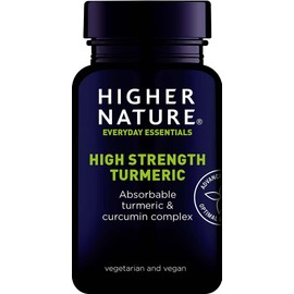 Higher Nature - Turmeric Capsules High Strength - Powerful Support - Tumeric Curcumin Supplement - Vegan - 60 Capsules